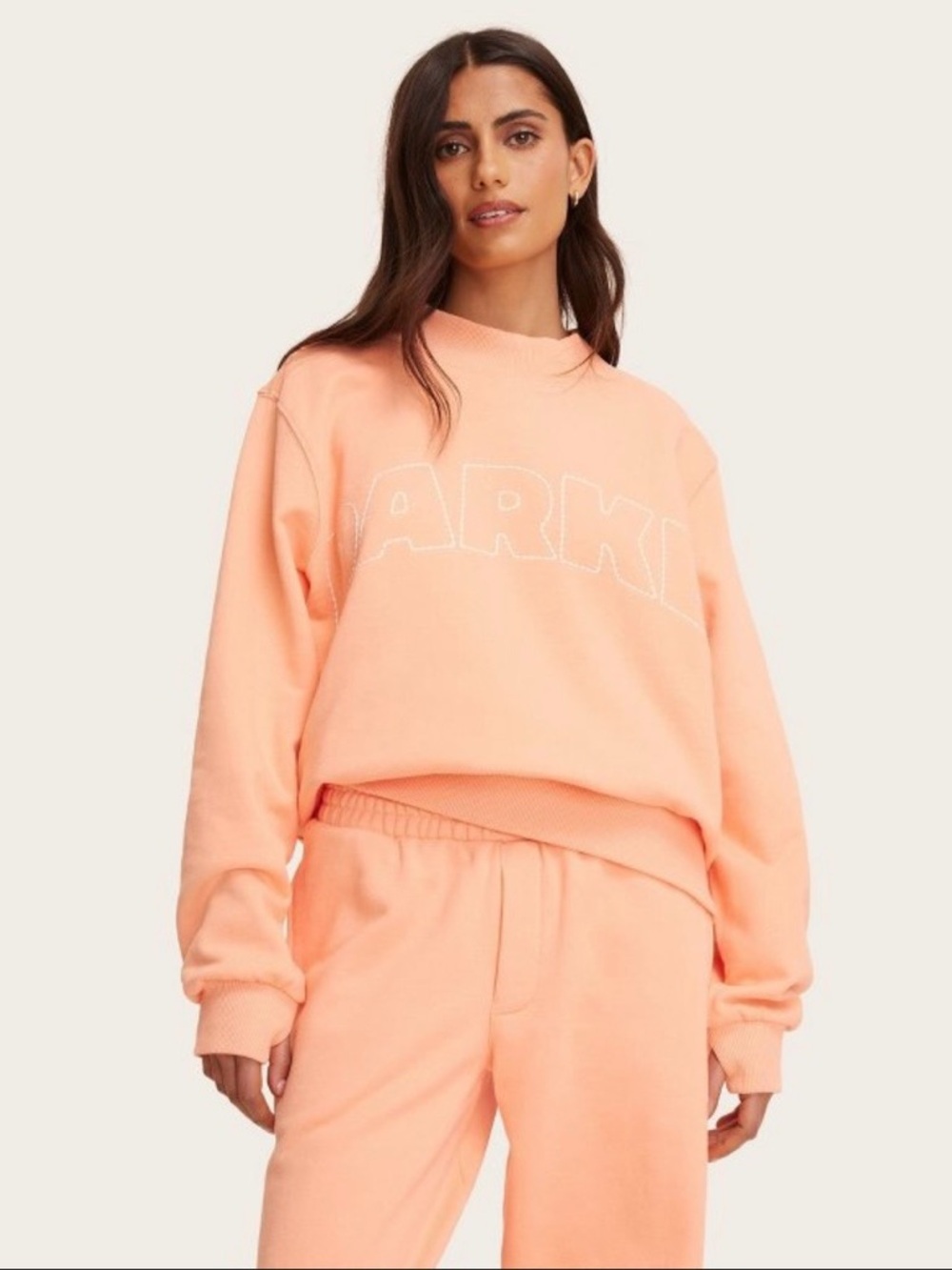 Parke x Target | Women's Mockneck Pullover Sweatshirt | Peach Orange L/XL NWT! - Picture 11 of 13